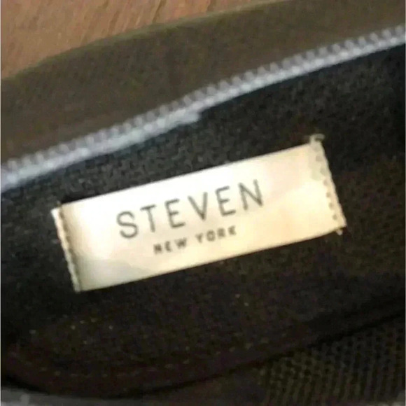 Steven New York by Steven Madden, Brynn Chunky Heeled Slip-on Loafers -Black 9.5 - Picture 5 of 6